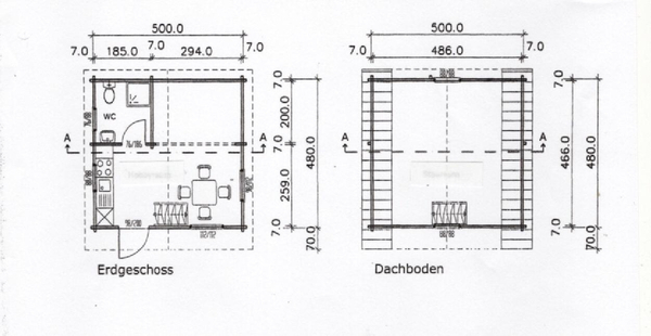 huette grundriss